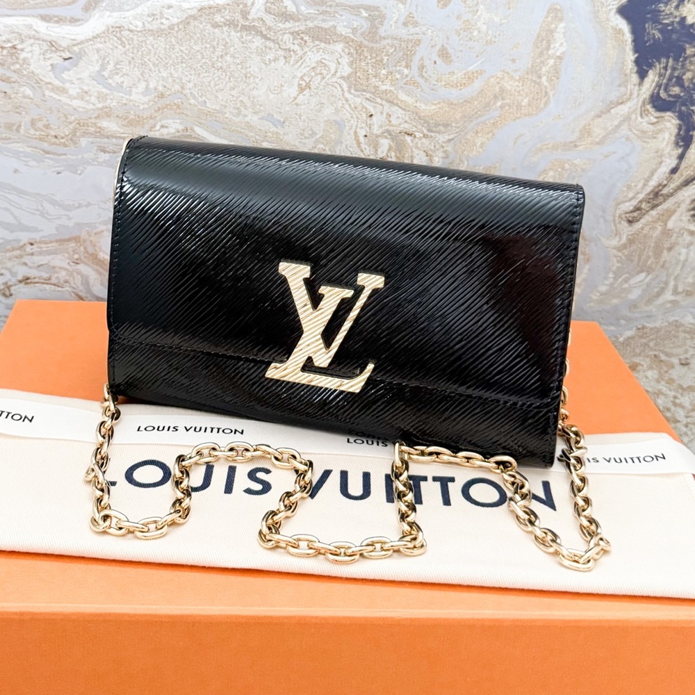 Louis Vuitton Louise NM Electric Epi Black Pochette Bag